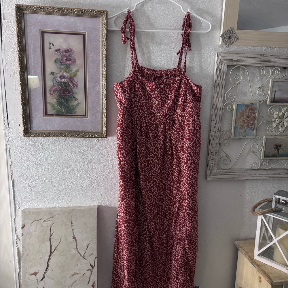 Old Navy Floral Red Dress